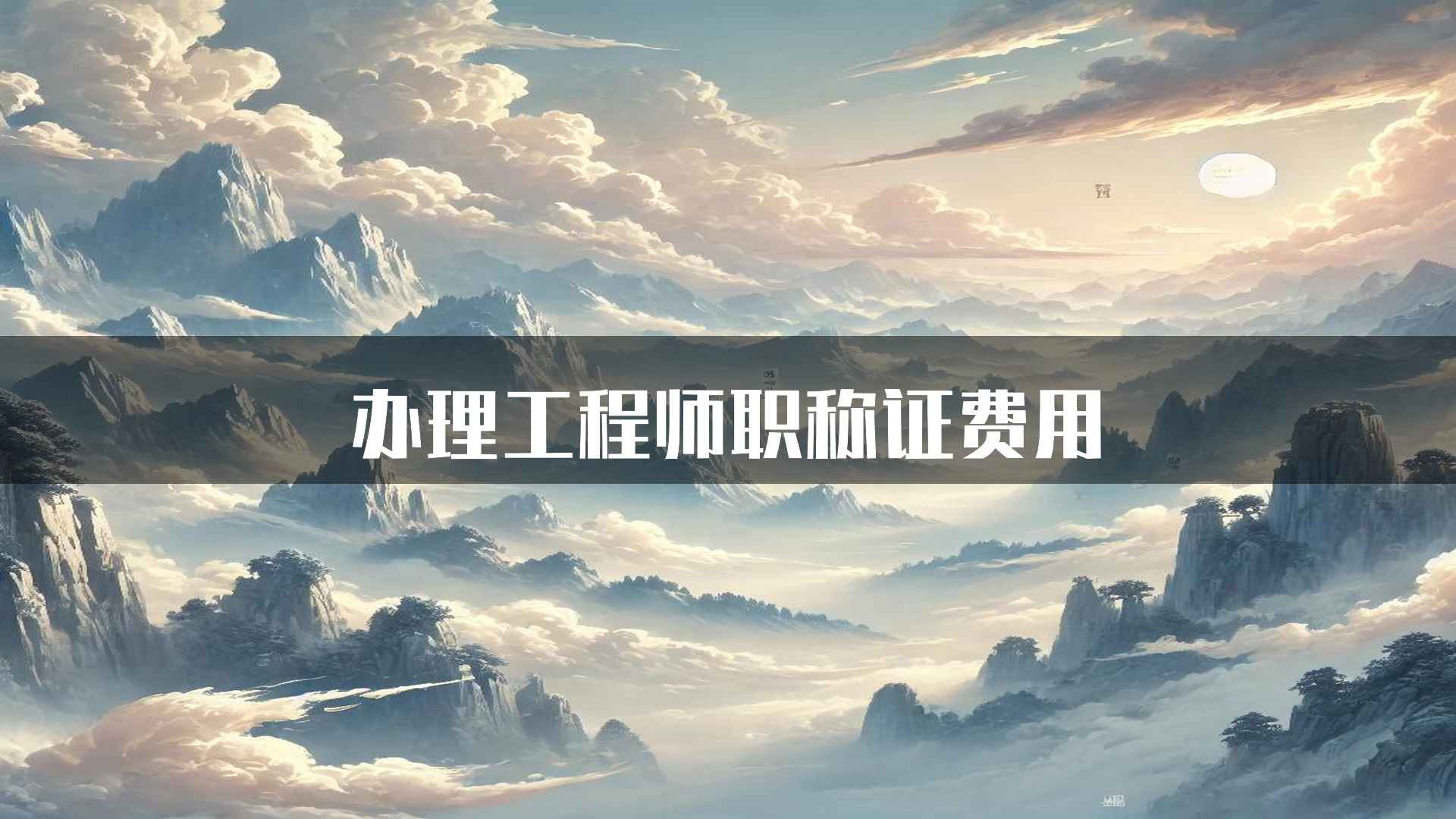 办理工程师职称证费用