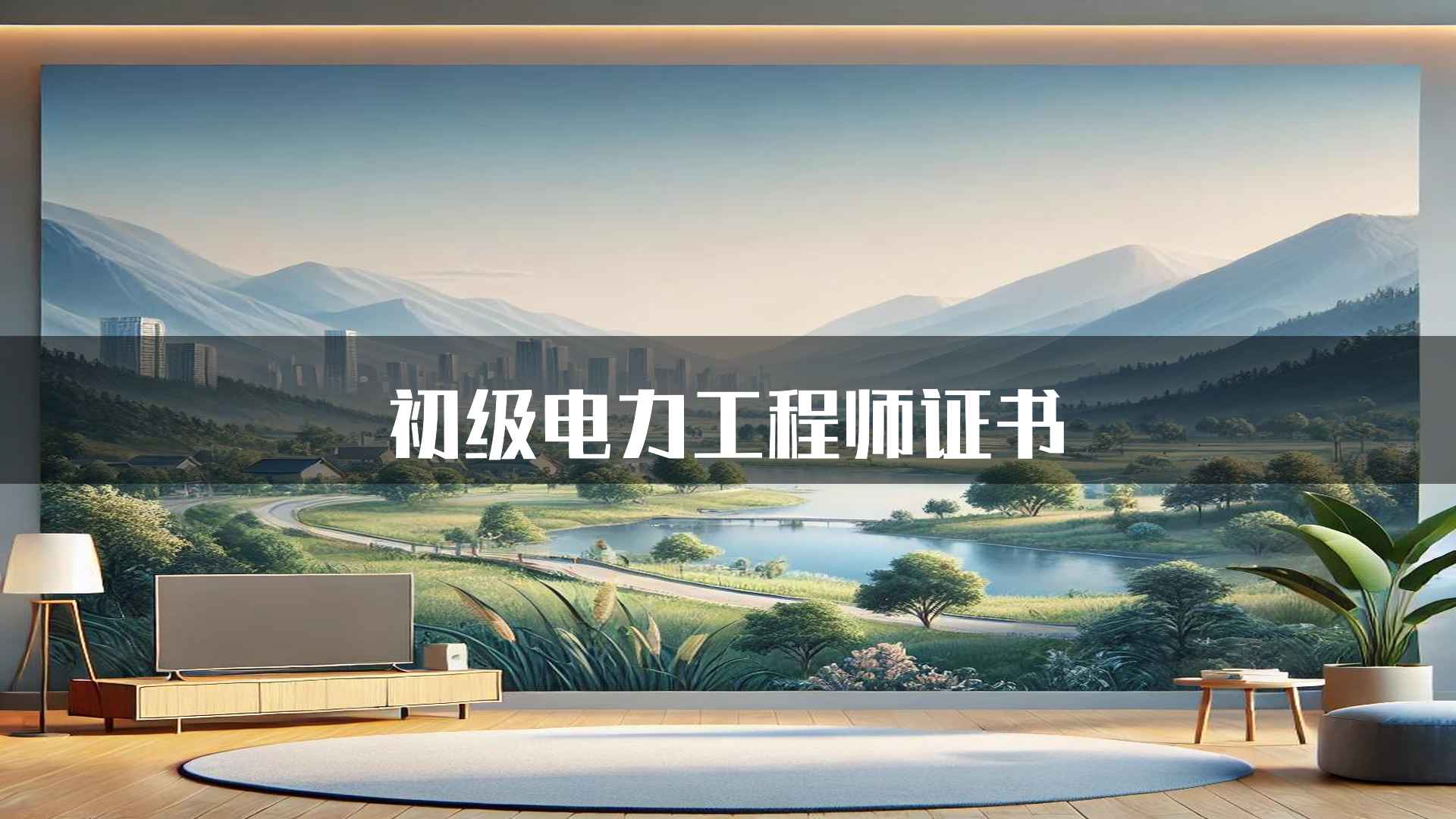 初级电力工程师证书