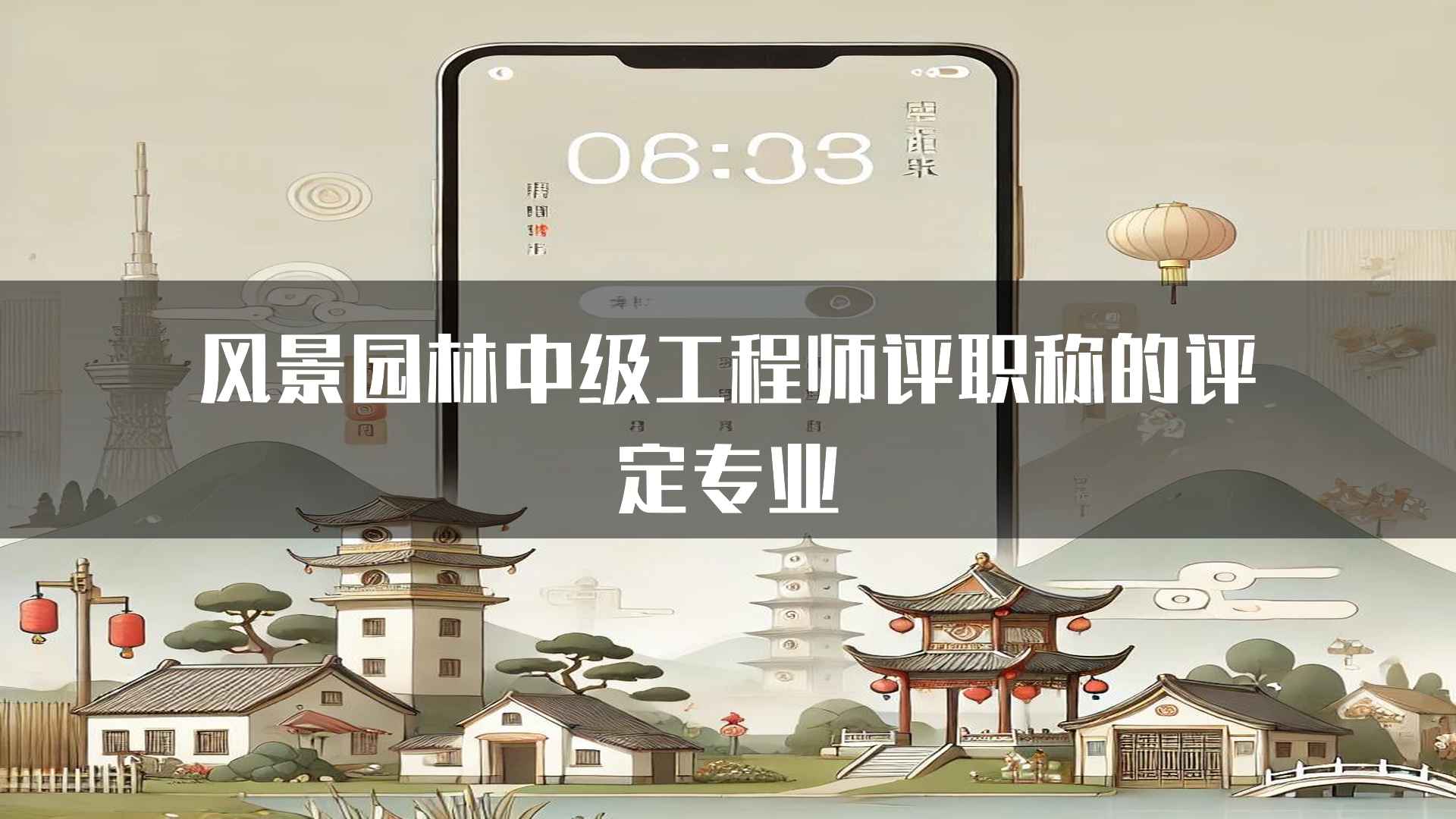 风景园林中级工程师评职称的评定专业