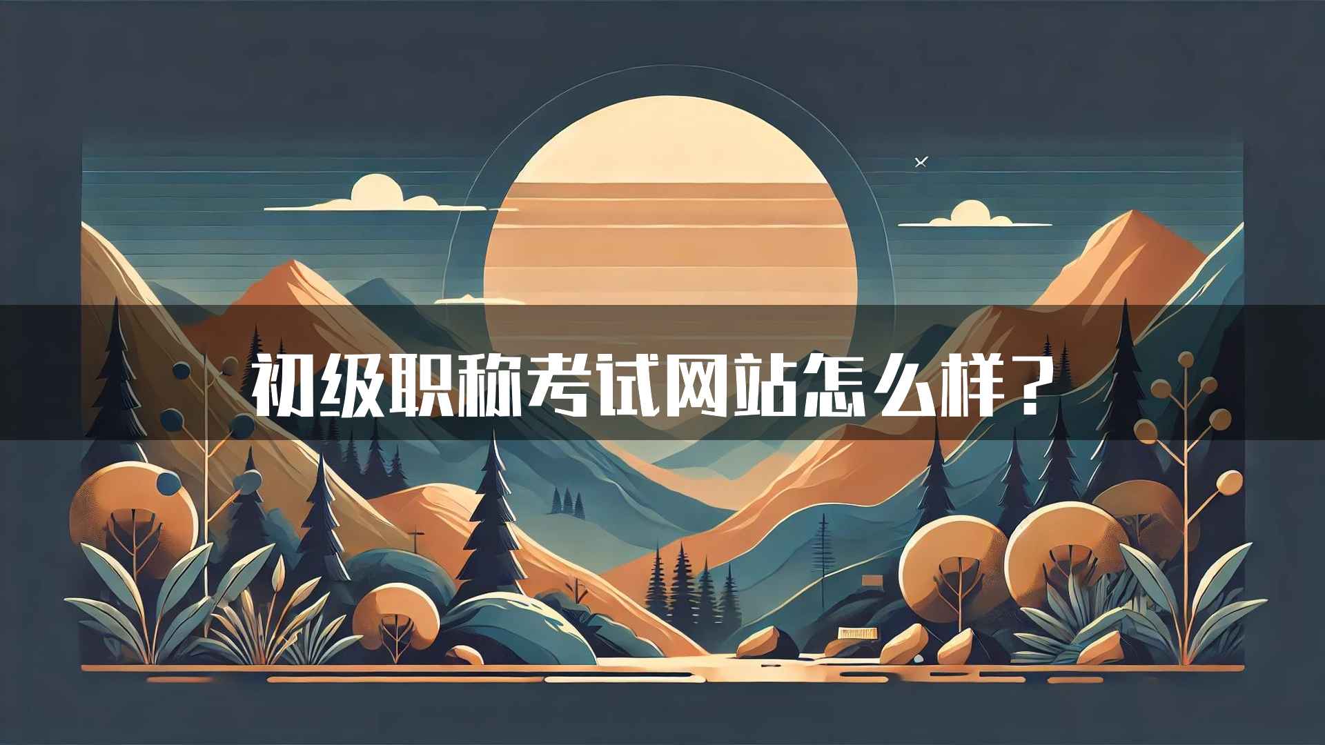 初级职称考试网站怎么样？