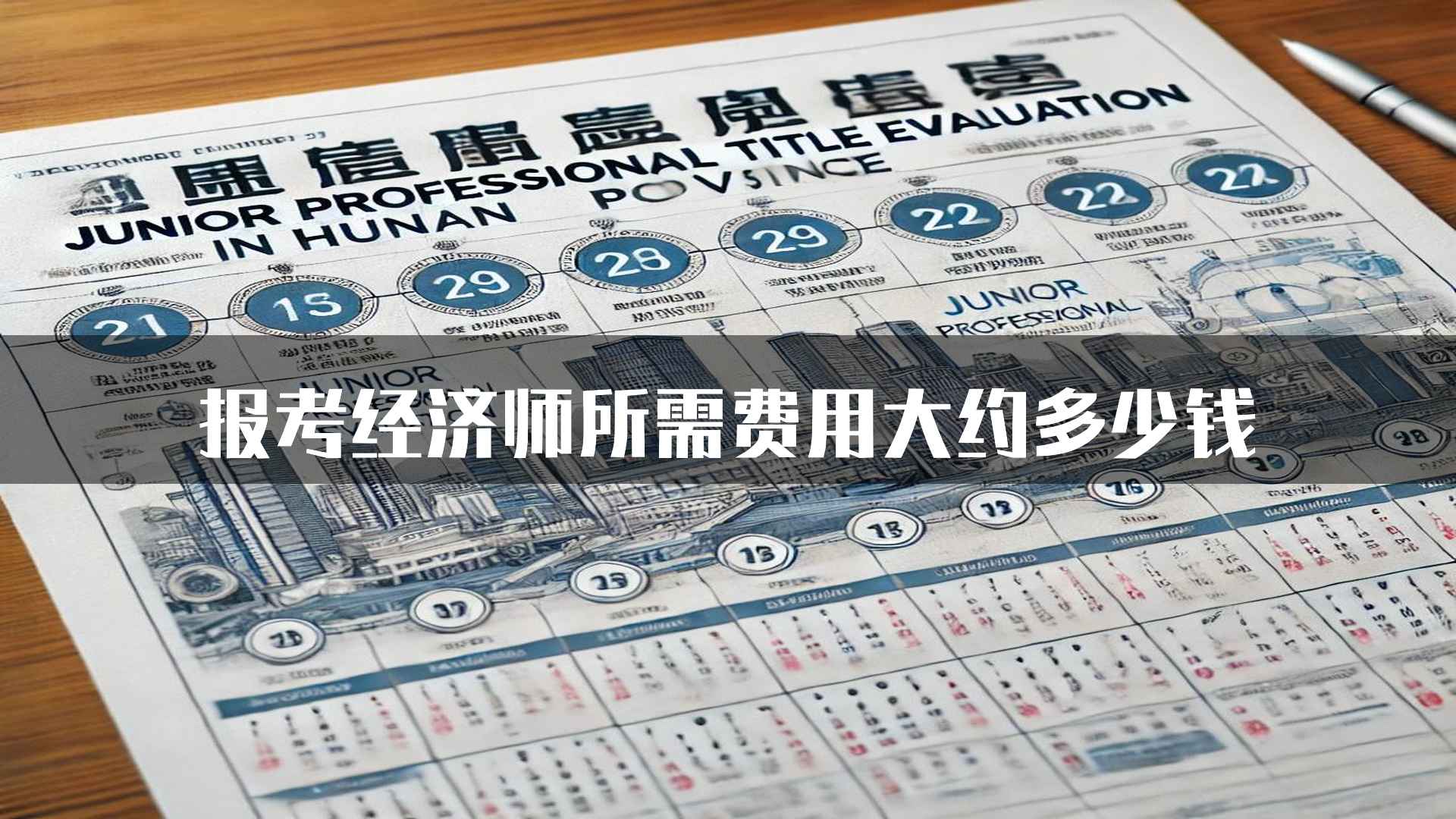 报考经济师所需费用大约多少钱