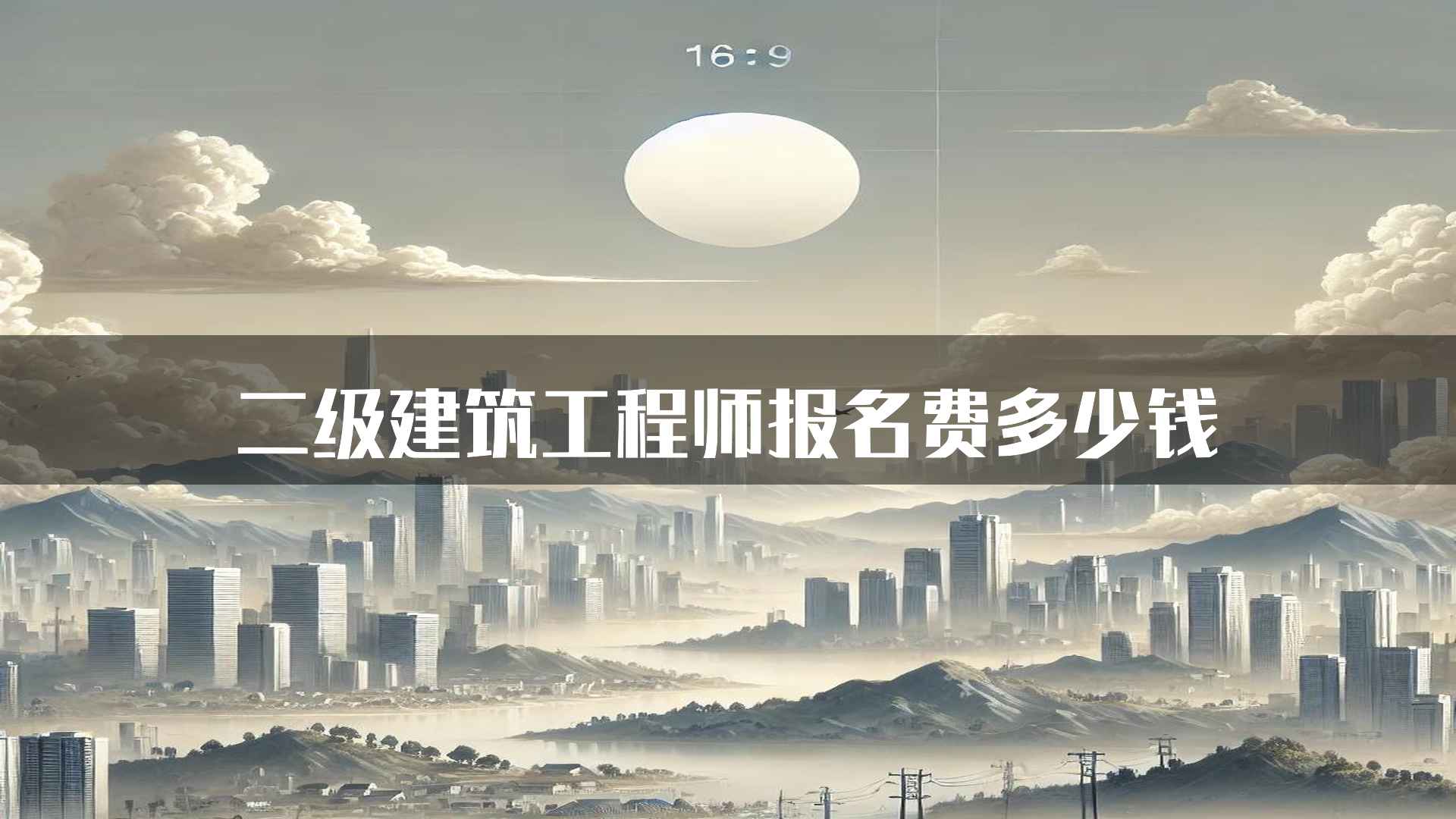 二级建筑工程师报名费多少钱