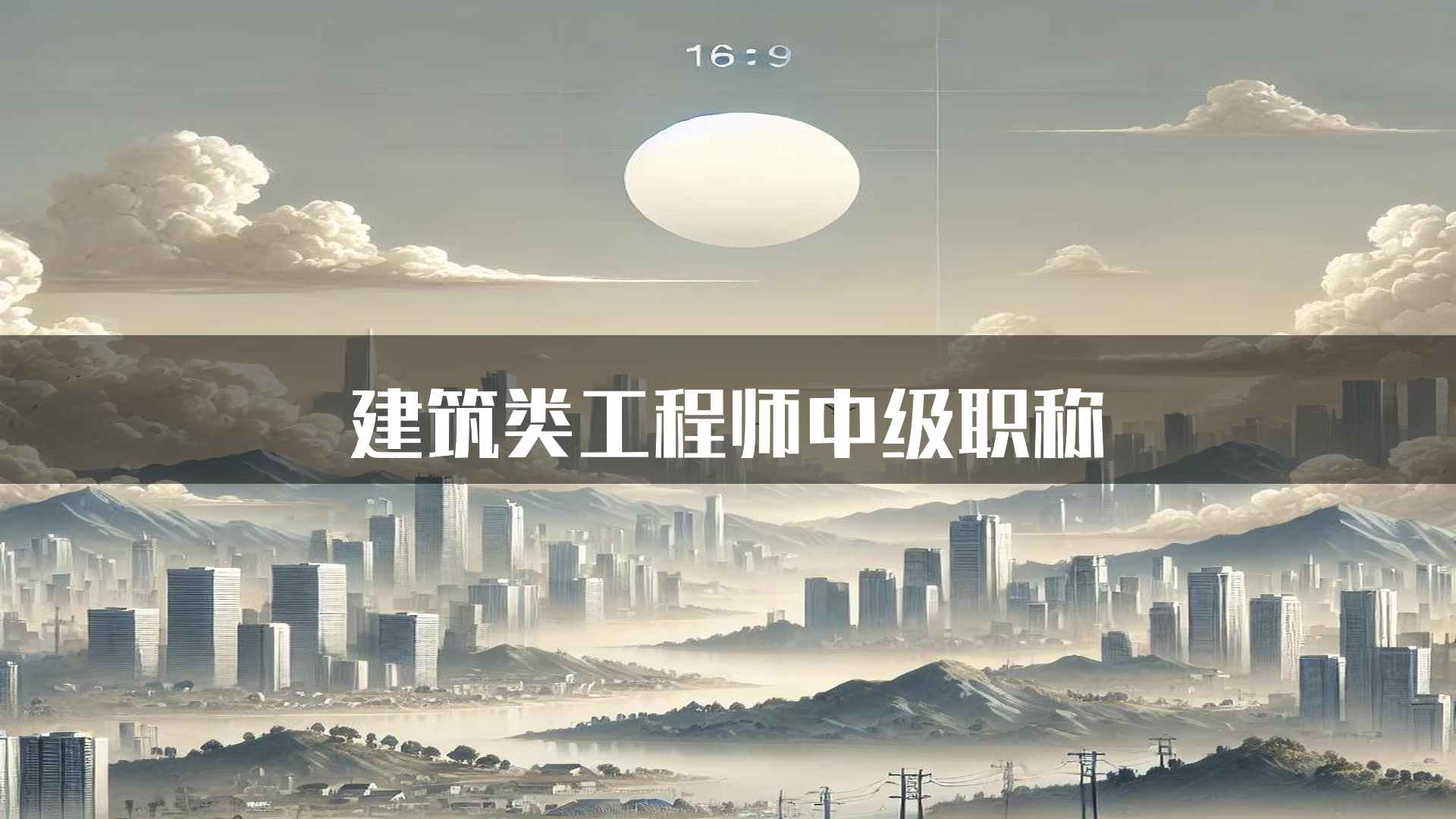 建筑类工程师中级职称