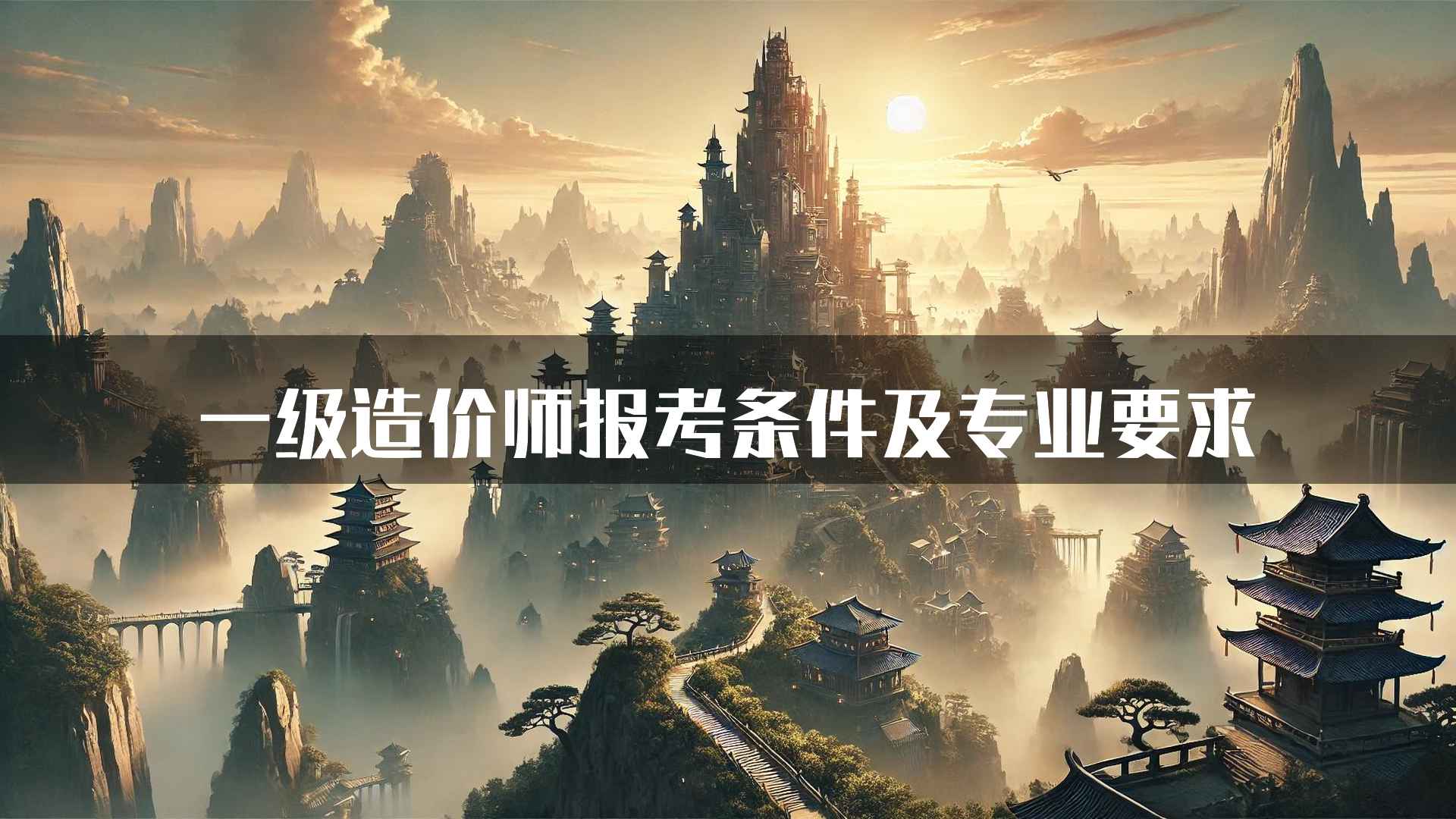 一级造价师报考条件及专业要求