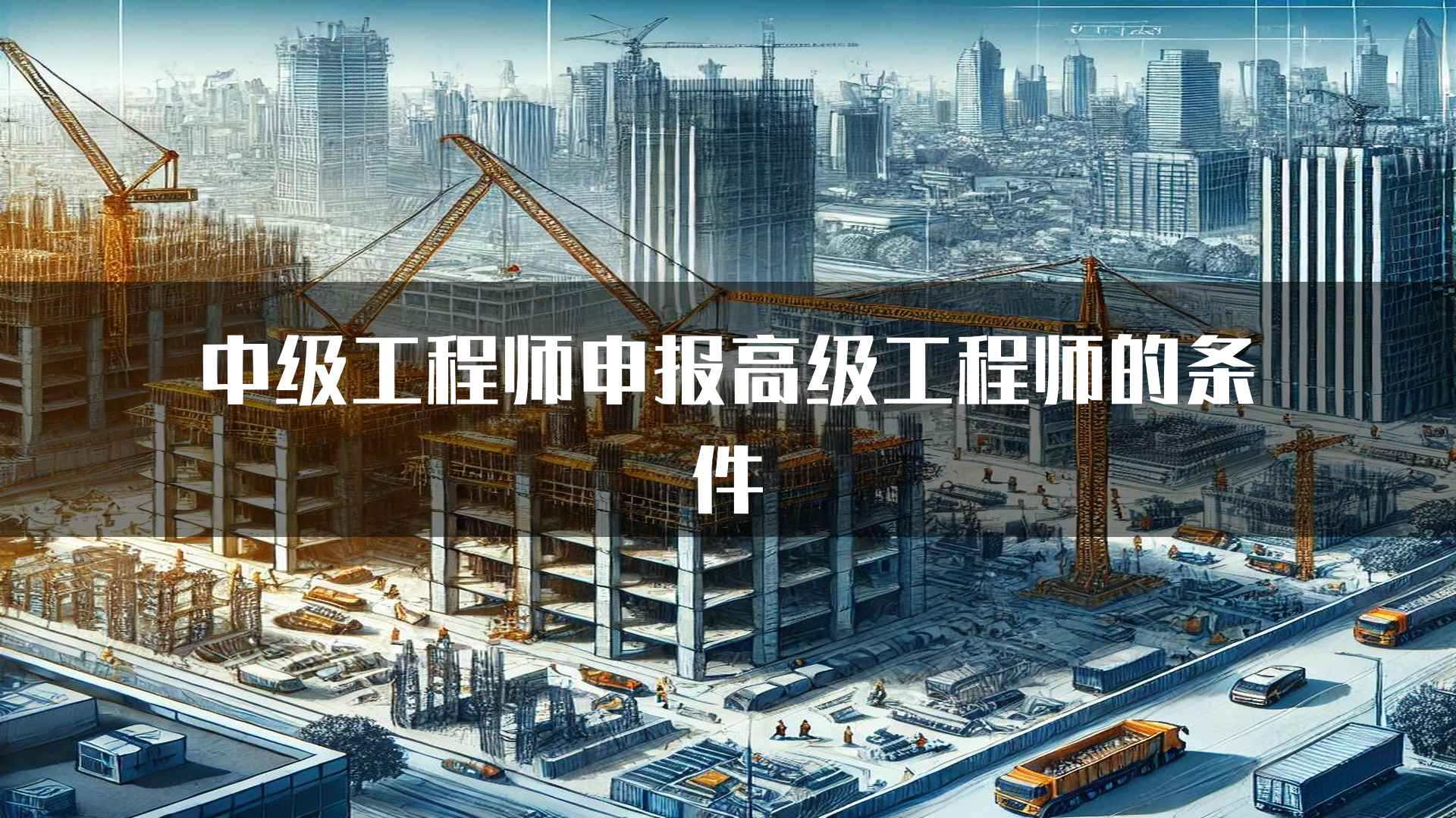 中级工程师申报高级工程师的条件