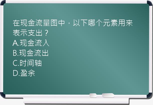 在现金流量图中，以下哪个元素用来表示支出？