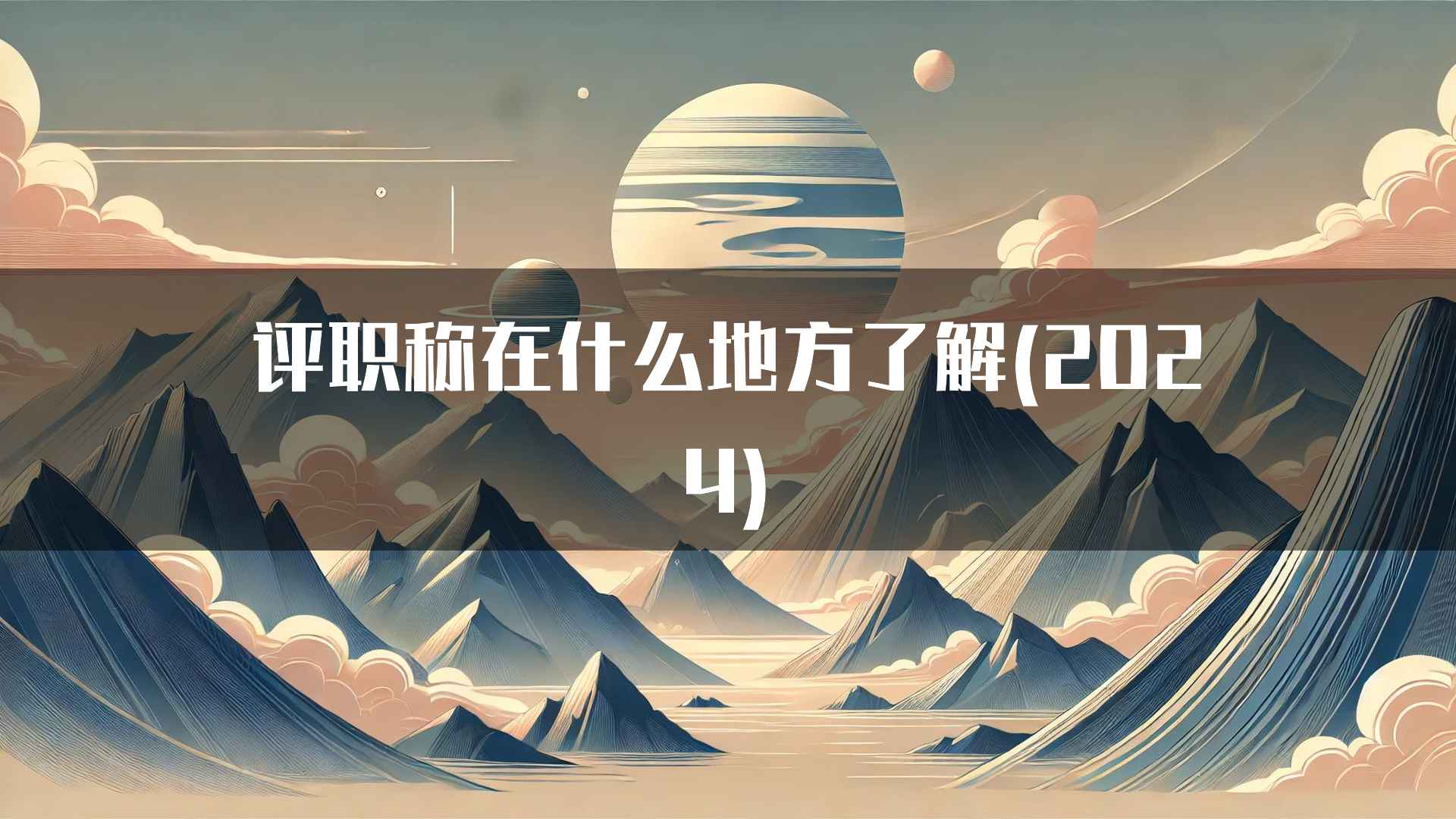 评职称在什么地方了解(2024)