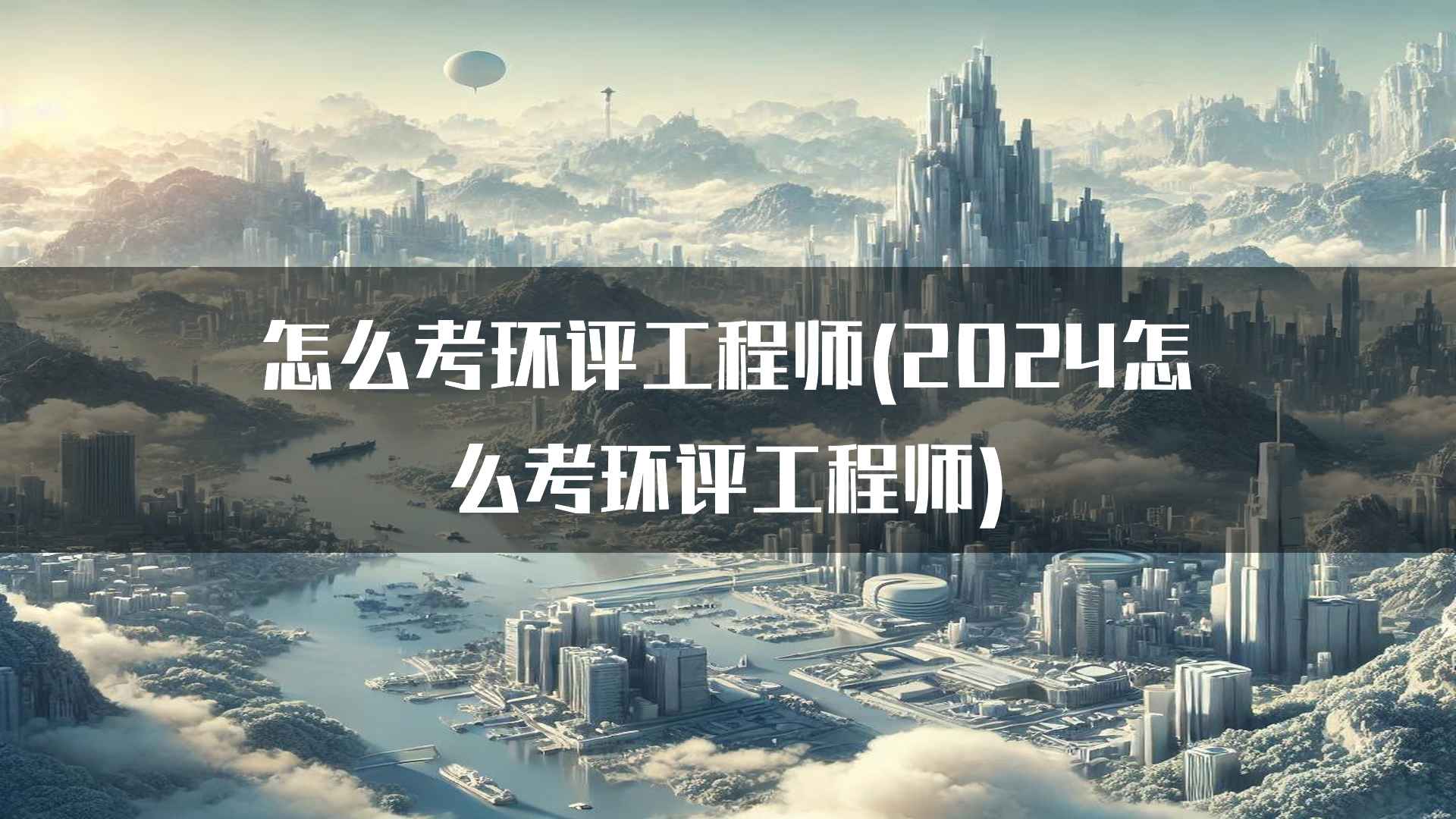 怎么考环评工程师(2024怎么考环评工程师)