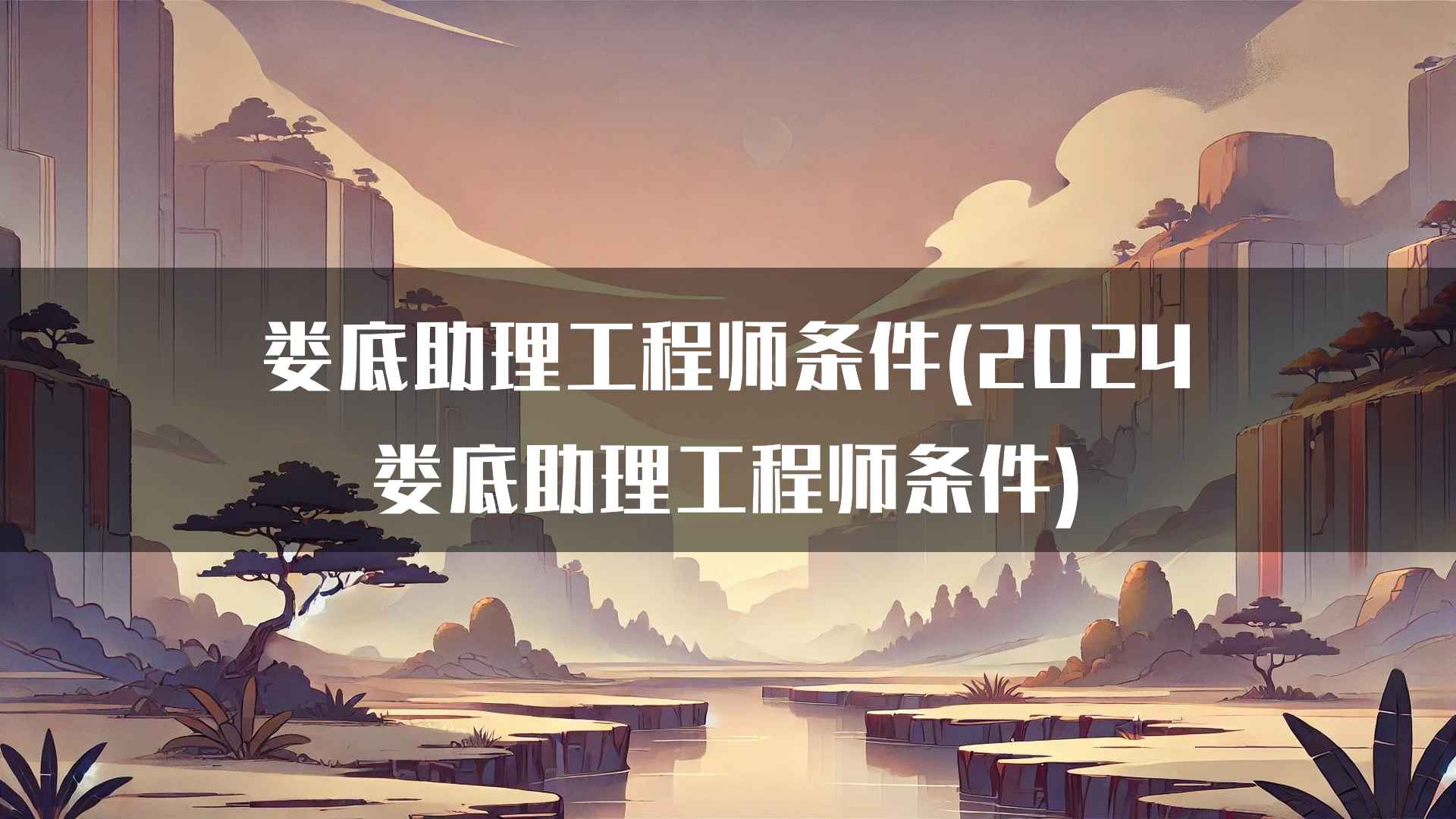 娄底助理工程师条件(2024娄底助理工程师条件)