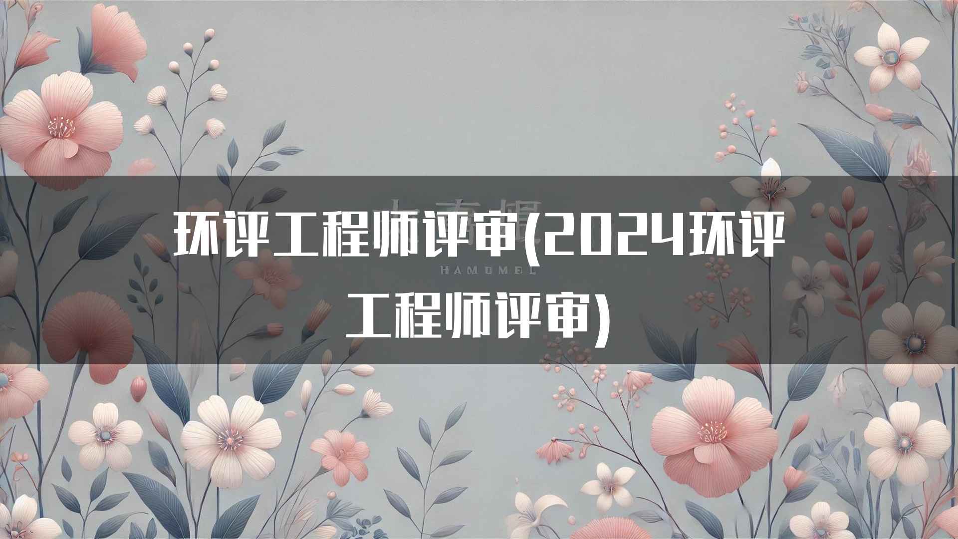 环评工程师评审(2024环评工程师评审)