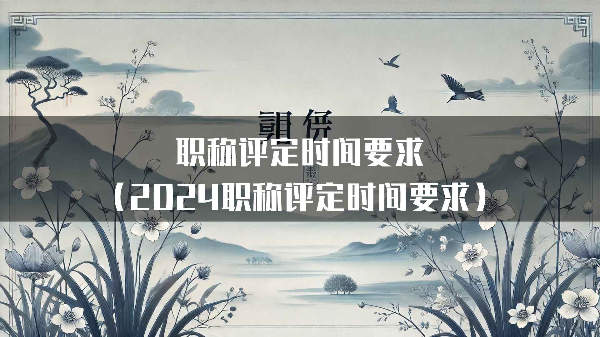 职称评定时间要求（2024职称评定时间要求）