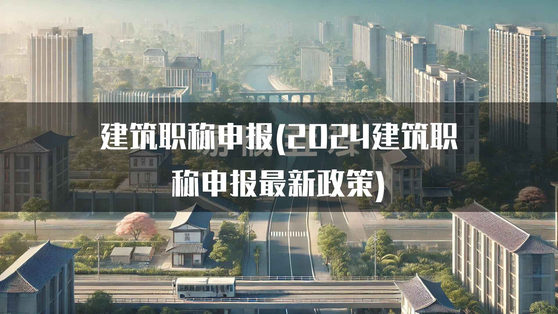 建筑职称申报(2024建筑职称申报最新政策)