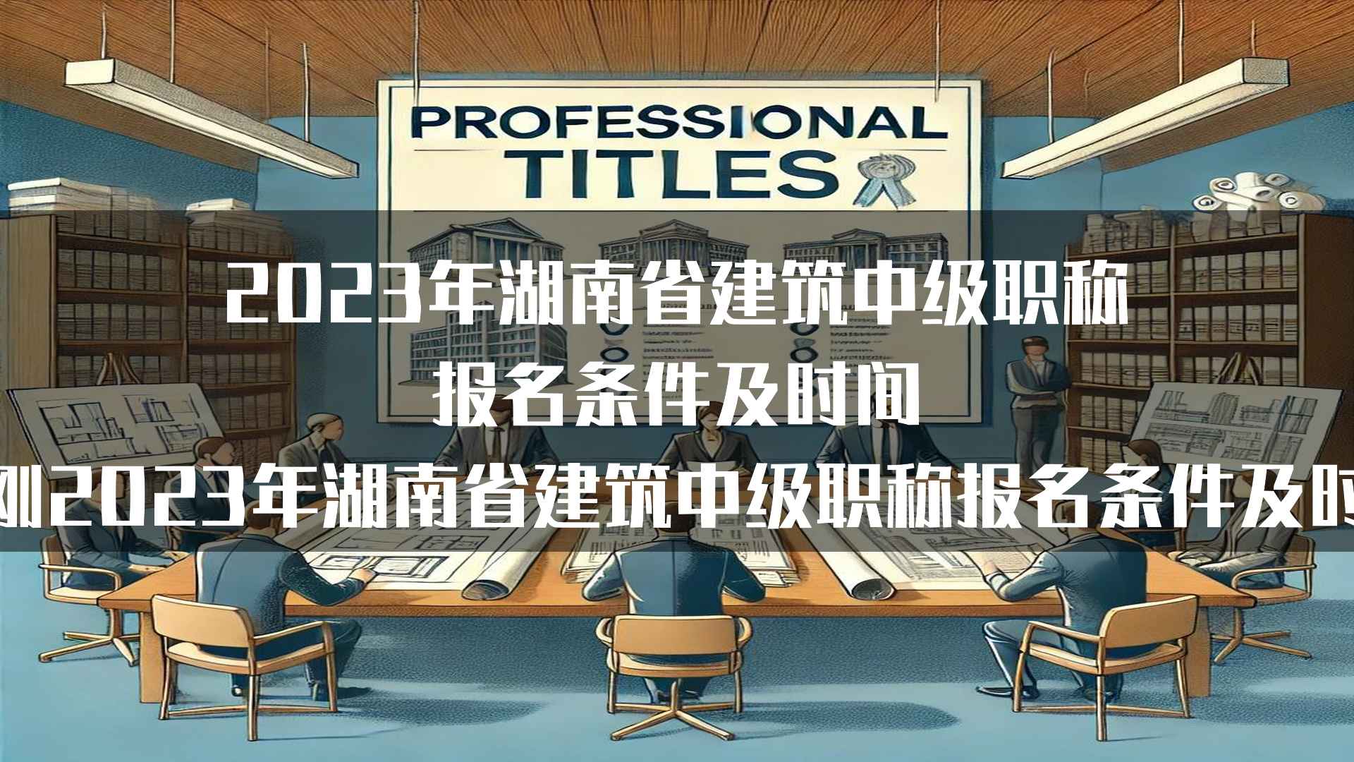 2023年湖南省建筑中级职称报名条件及时间（刚刚2023年湖南省建筑中级职称报名条件及时间）