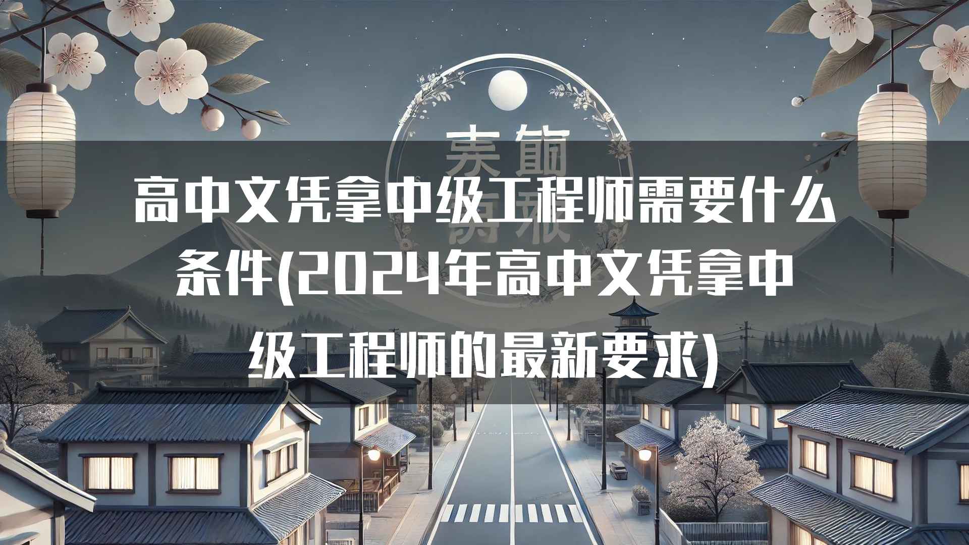 高中文凭拿中级工程师需要什么条件(2024年高中文凭拿中级工程师的最新要求)