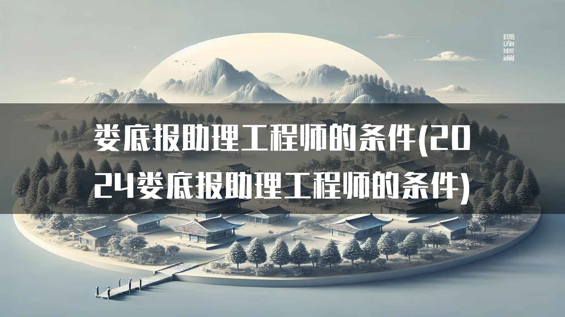 娄底报助理工程师的条件(2024娄底报助理工程师的条件)