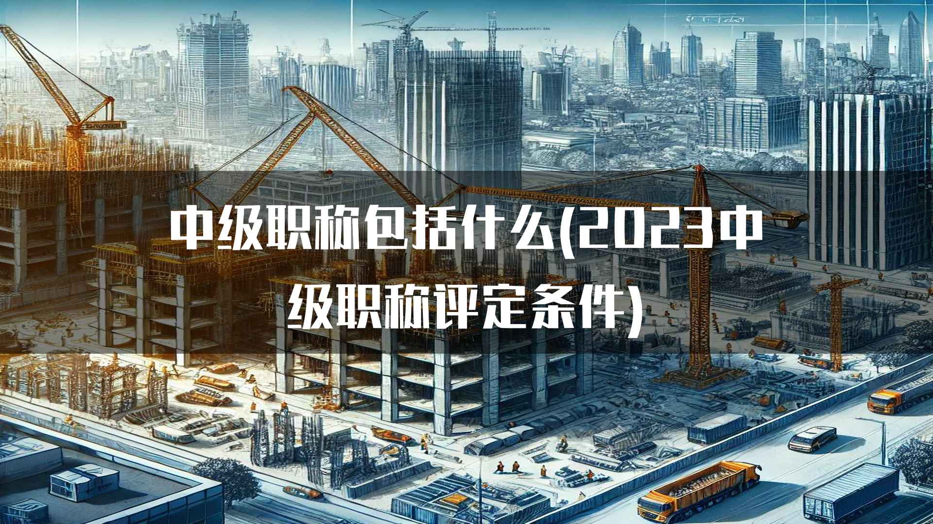 中级职称包括什么(2023中级职称评定条件)