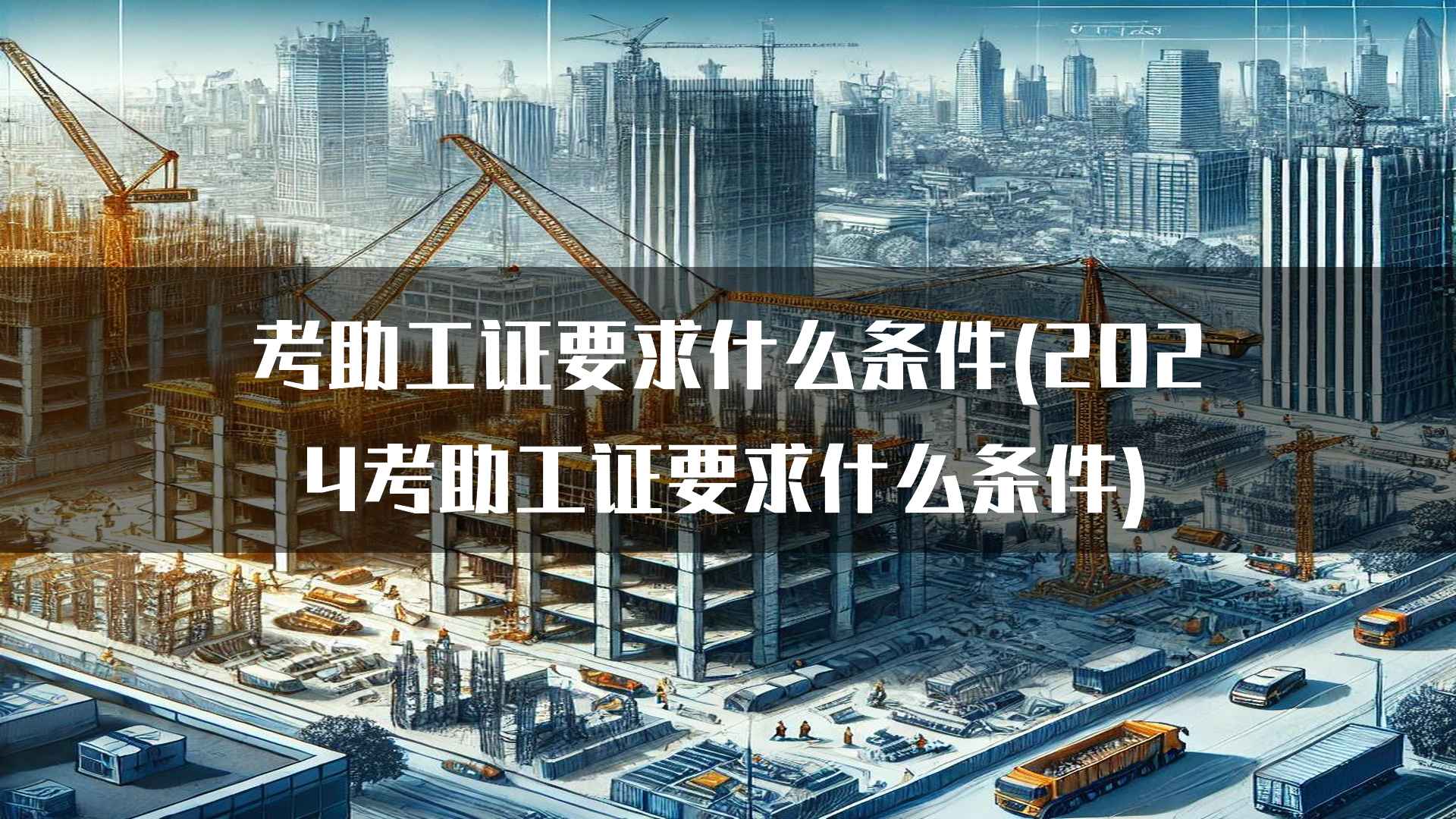 考助工证要求什么条件(2024考助工证要求什么条件)